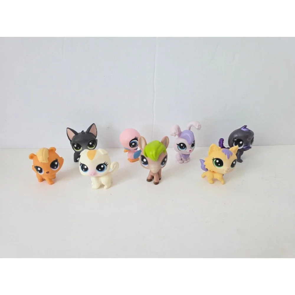 Littlest Pet Shop figure lot minis Jade cat horse duck 8